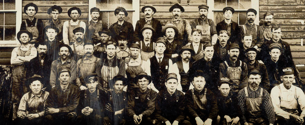 Historical photo of Lennox employees