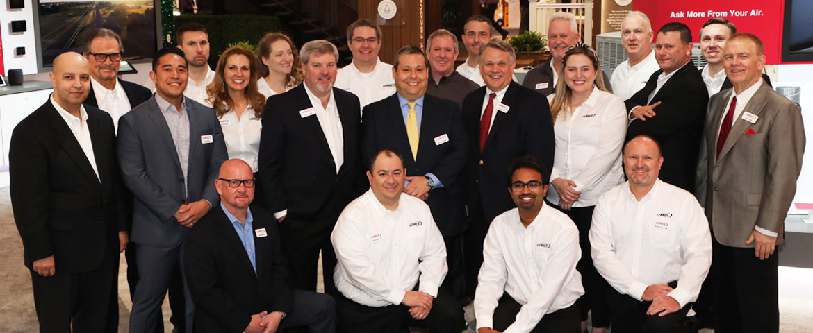 Group of Lennox employees at showroom